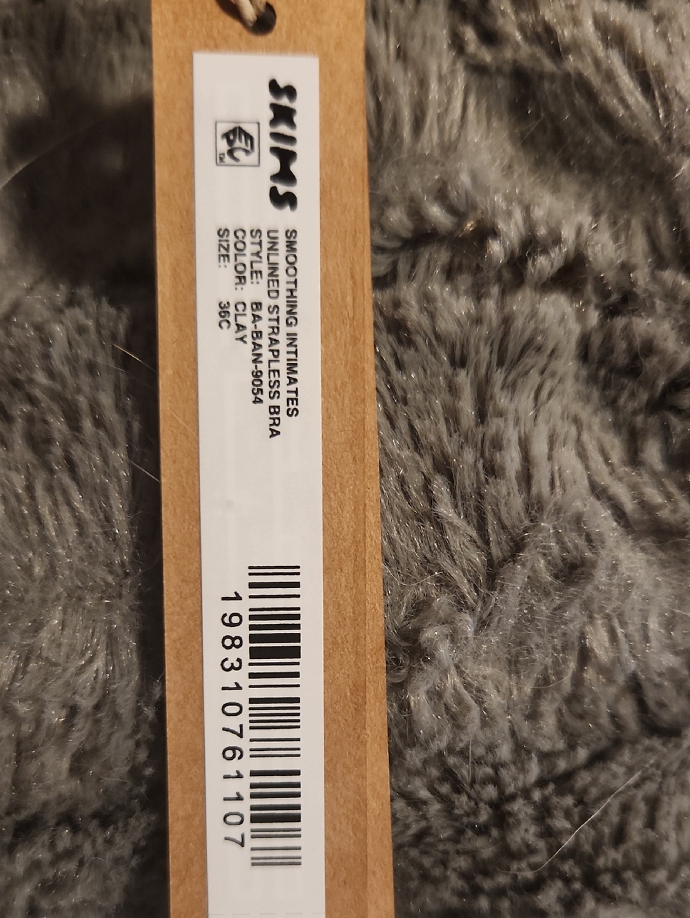 SKIMS Smoothing Intimates Unlined Strapless Bra - Clay-38C